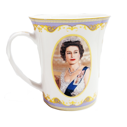 HM Queen Elizabeth II Open Ceramic Mug