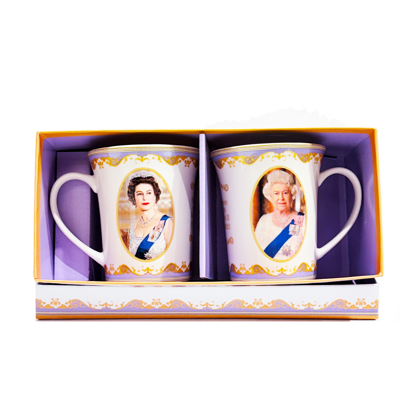 HM Queen Elizabeth II Set of 2 Mug