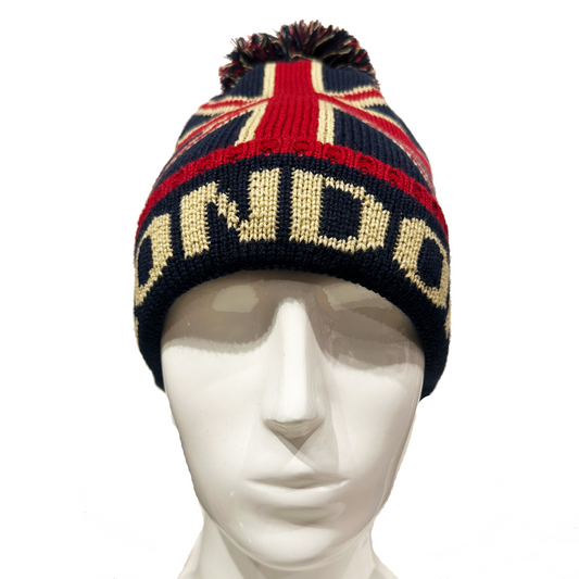 London Union Jack Beanie Hats - Black