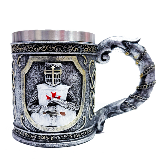 Decorative Crusader Knight Tankard