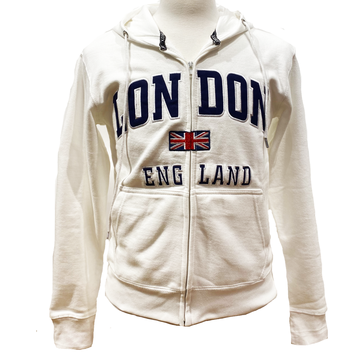 London England Front Zip Hoodies