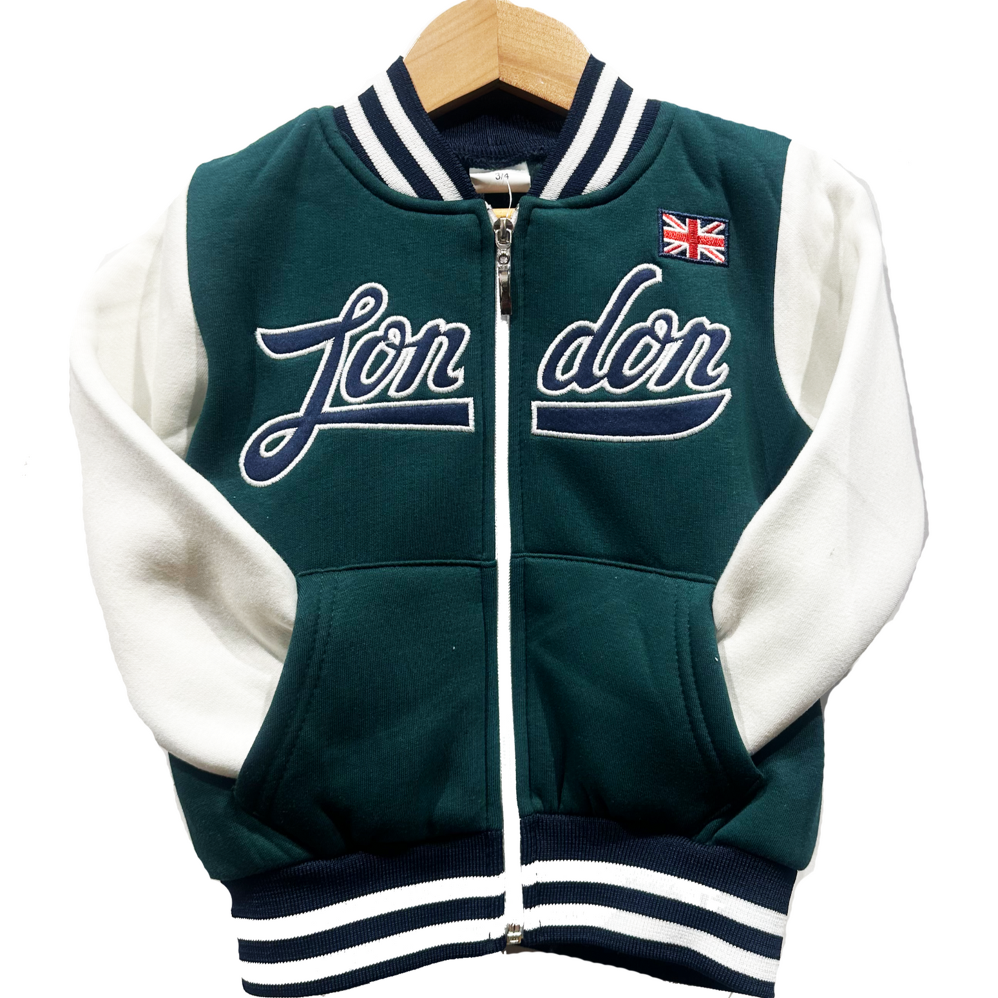 Kids London England Baseball Jacket