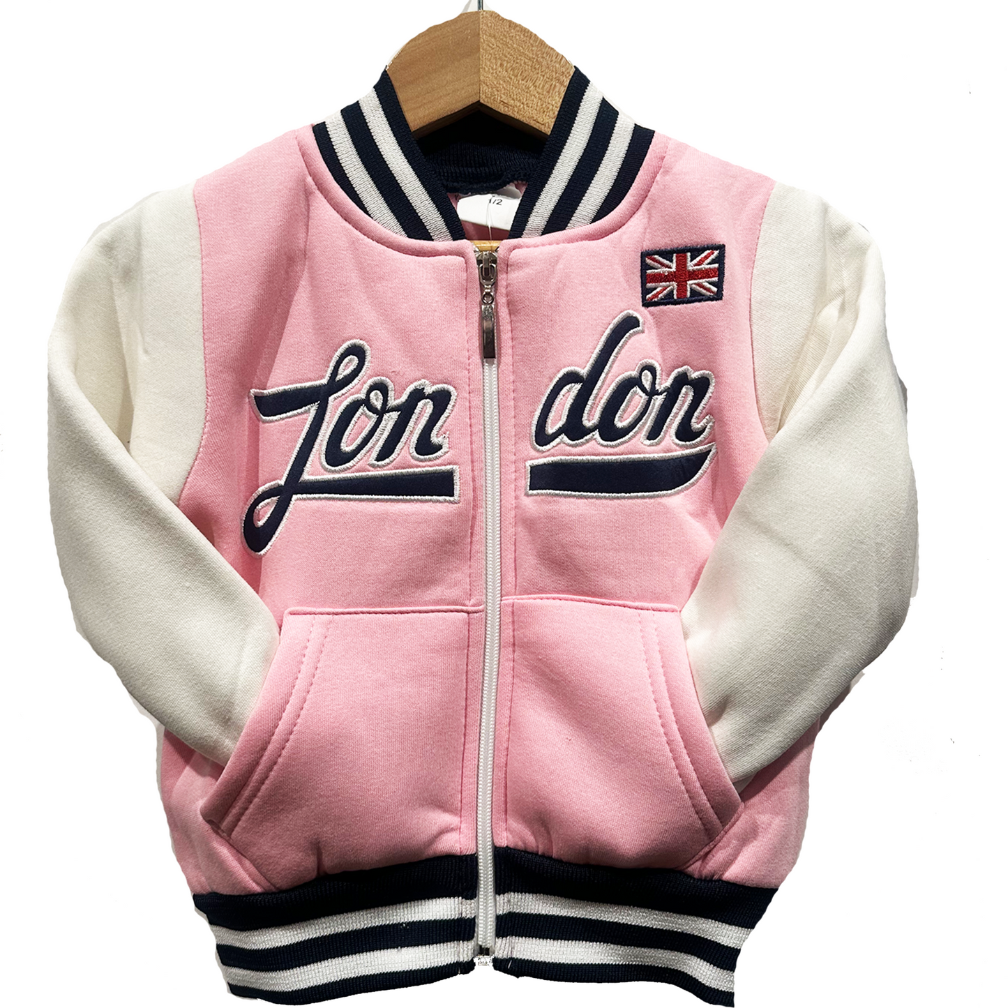 Kids London England Baseball Jacket