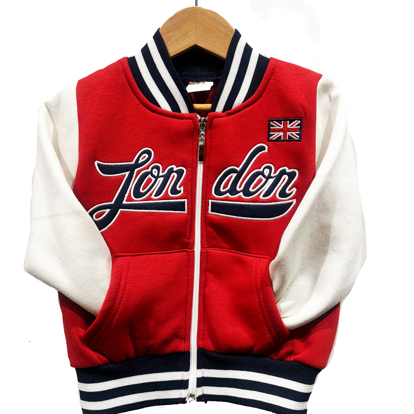 Kids London England Baseball Jacket