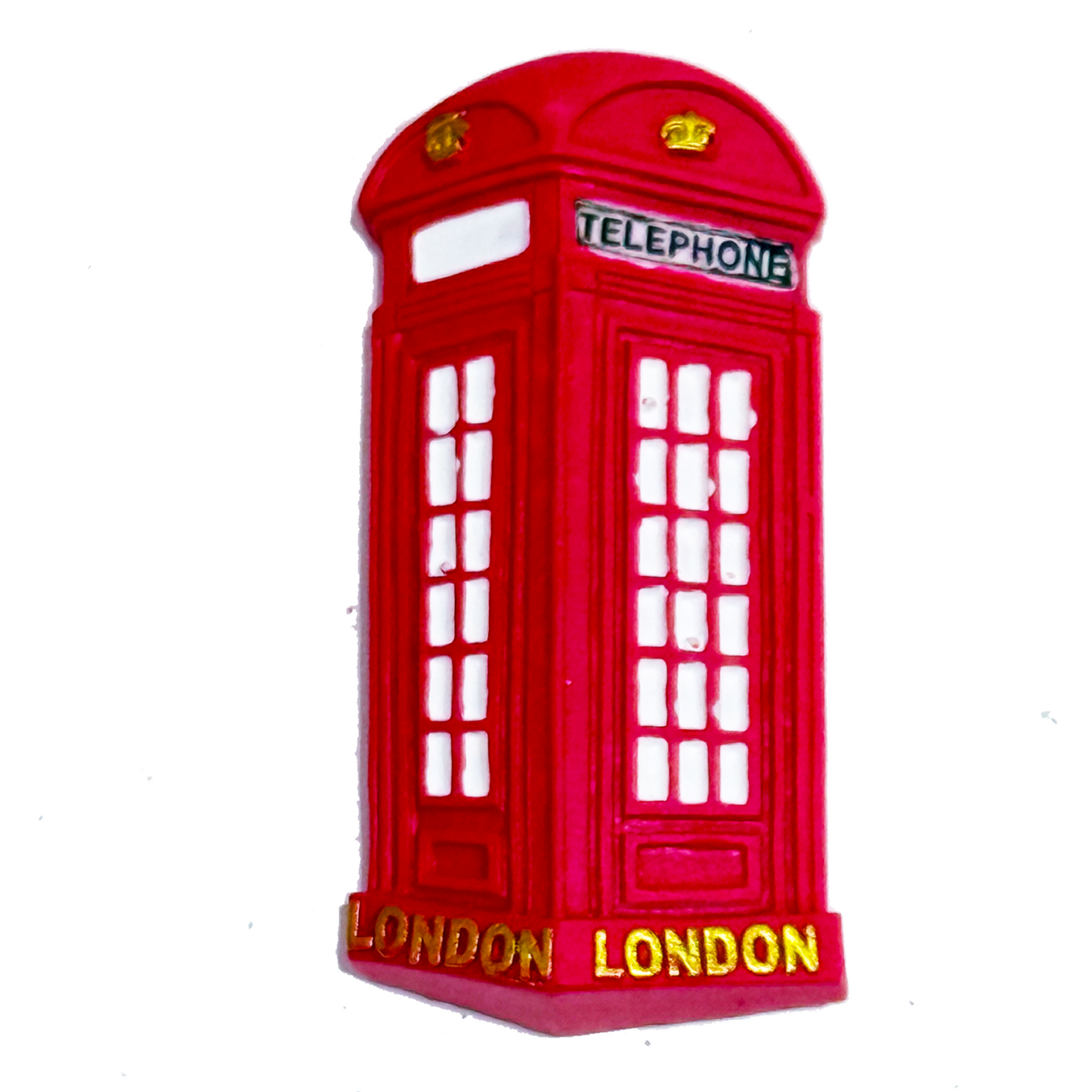 Iconic Red Booth Ceramic Refrigerator Magnet