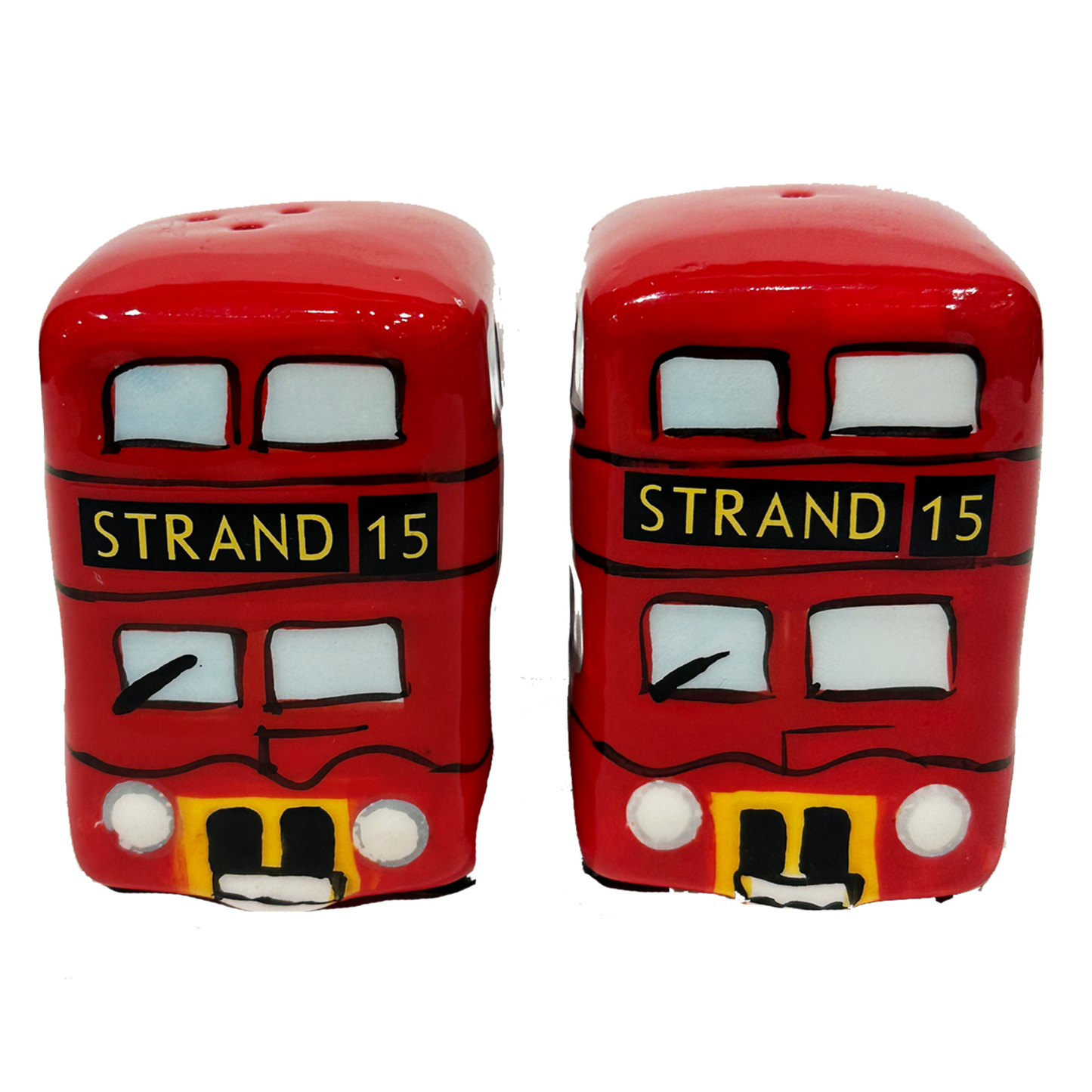 London Icons Red Routemaster Bus Ceramic Salt and Pepper Shaker