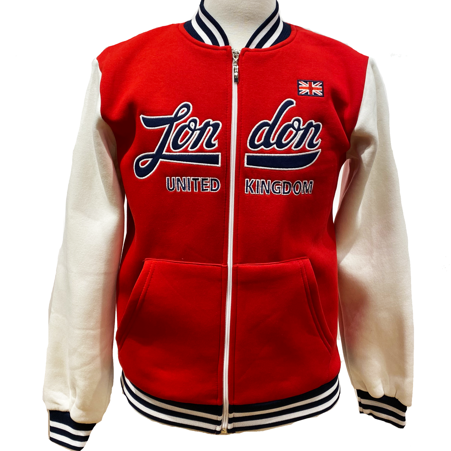 London England Baseball Zipper Jacket