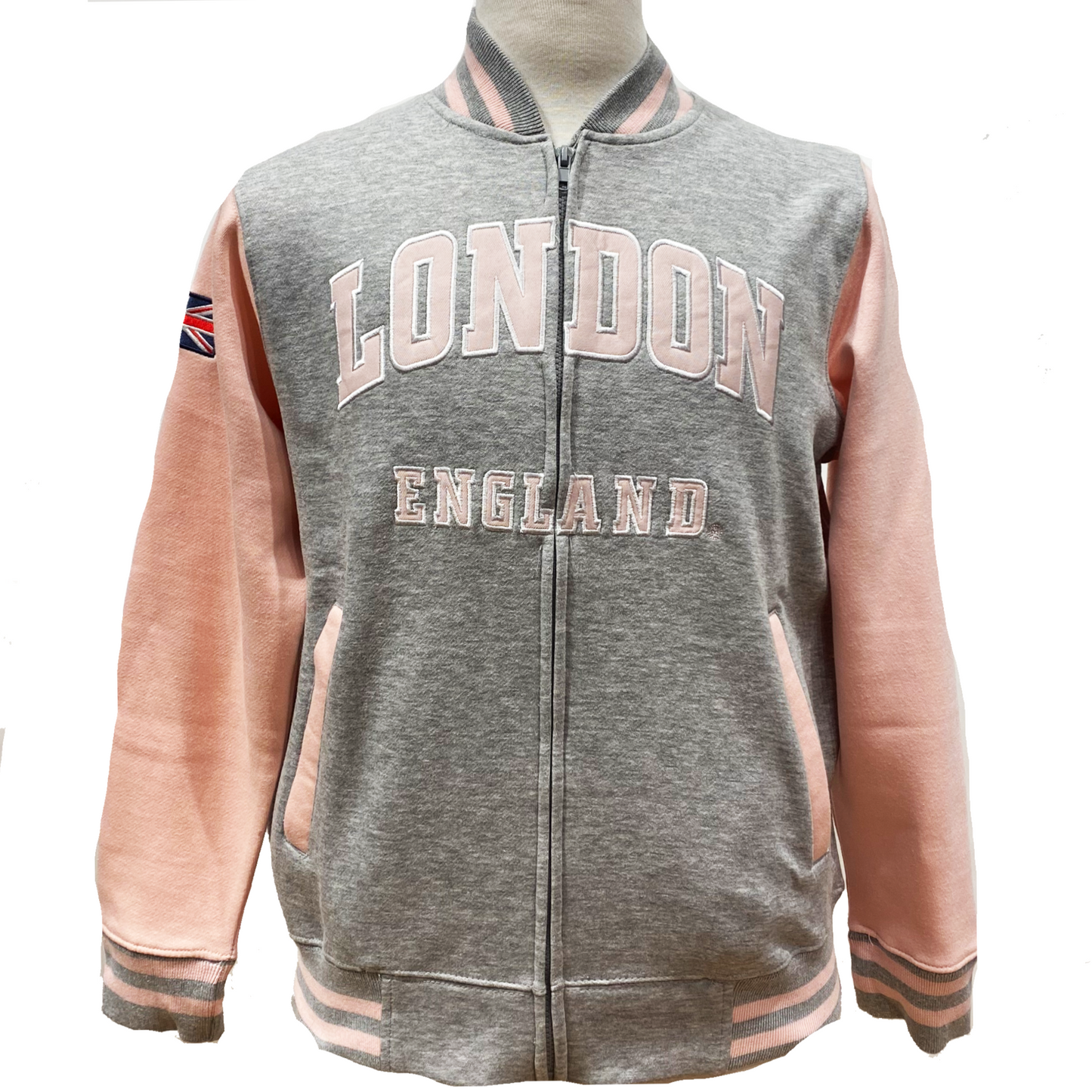 London England Baseball Zipper Jacket