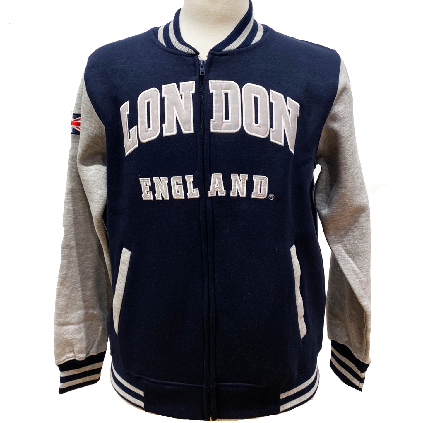 London England Baseball Zipper Jacket