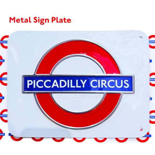 TFL Piccadilly Circus Metal Sign Plate