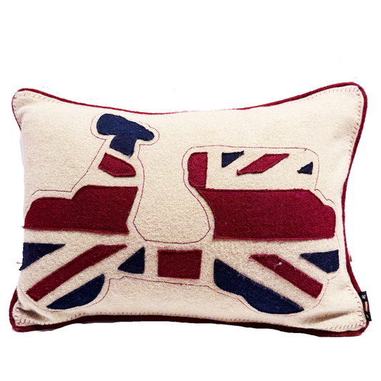 Scooter Patriotic Felt Cushion